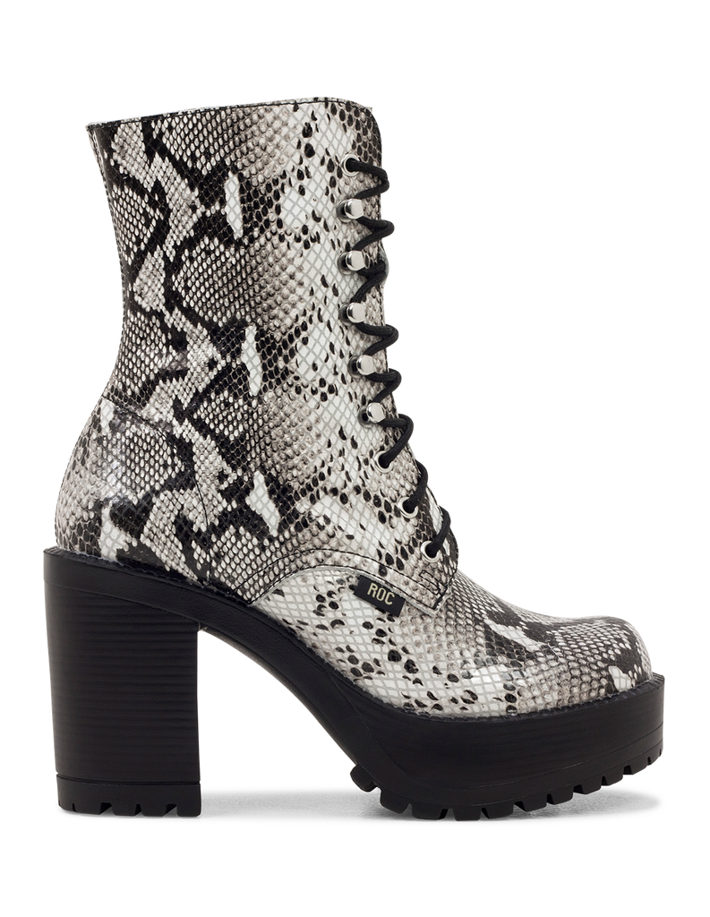 Snake lace up boots new arrivals