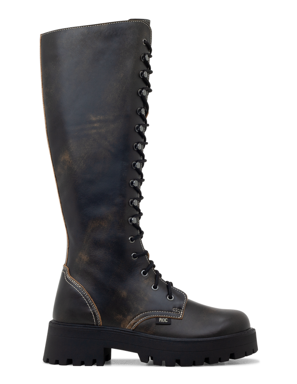 Womens tall combat boots hotsell