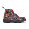 Black Floral Patent