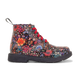 Black Floral Patent