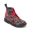 Black Floral Patent