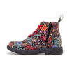 Black Floral Patent