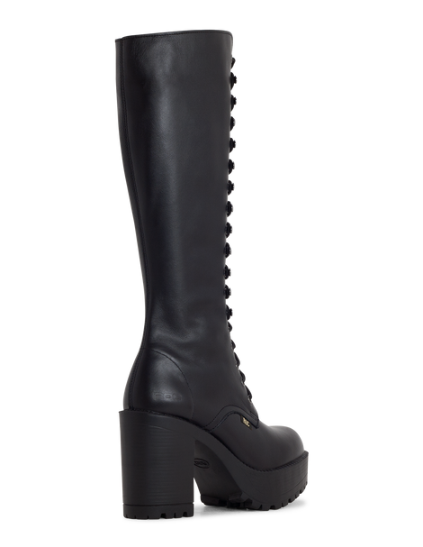 Knee high black boots top australia
