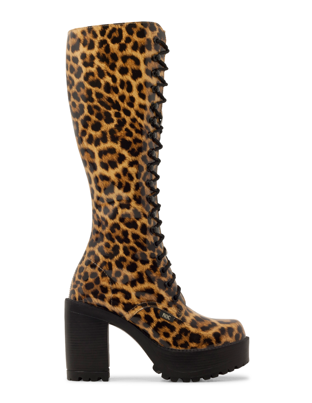 Tan/Leopard Patent