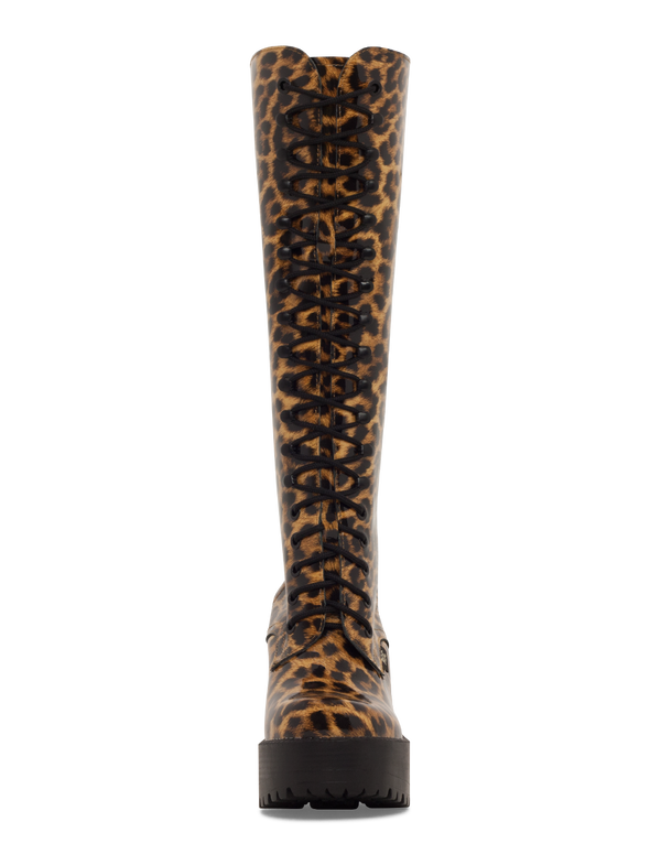 Tan/Leopard Patent